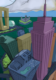 Skyline in twisted Perspective